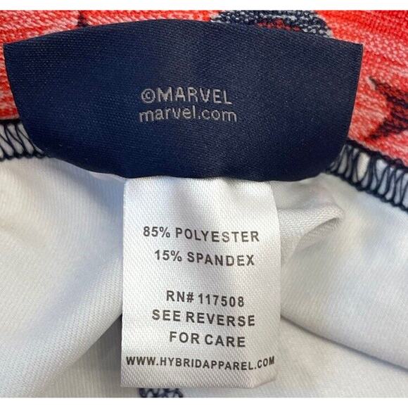 Marvel Hero Elite Juniors Captain America Superhero Cropped Leggings Pants Med - Picture 6 of 6